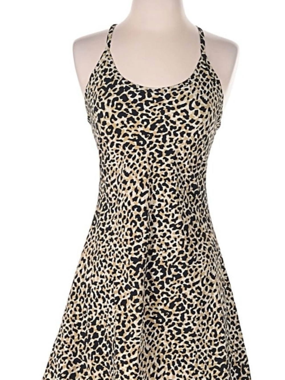 Outdoor Voices size Small Leopard print activewear dress with shorts.